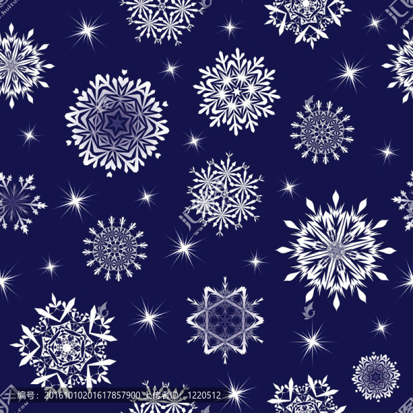 無縫的雪花背景