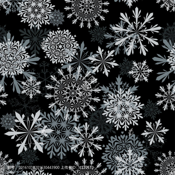 無(wú)縫的雪花背景