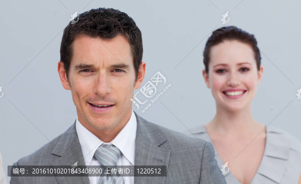 一個(gè)商人和他的女同事的肖像