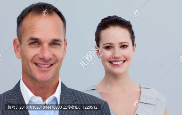 一個(gè)商人和他的女同事的肖像