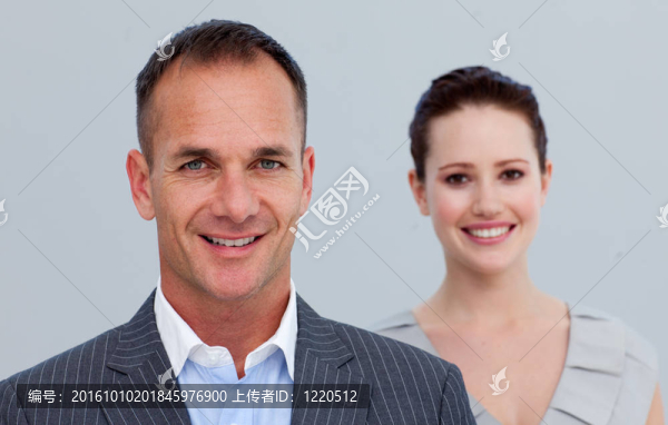 一個(gè)商人和他的女同事的肖像