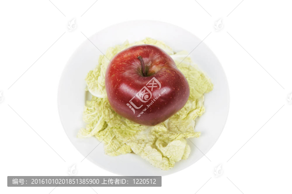 盤子上的蘋果