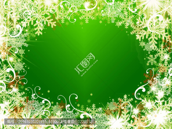 綠色背景下的金色圣誕祝福