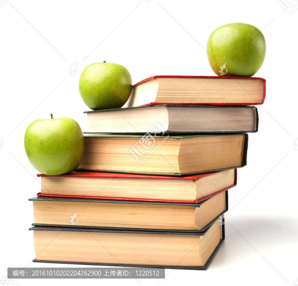 白色背景蘋果隔離書庫