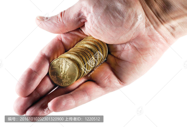 手上的十枚金幣