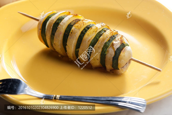 南瓜和土豆串