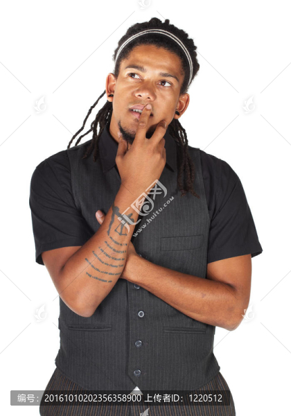 英俊的非洲商人