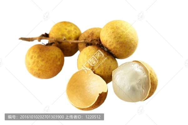 隆安；lamyai泰國水果白色隔離