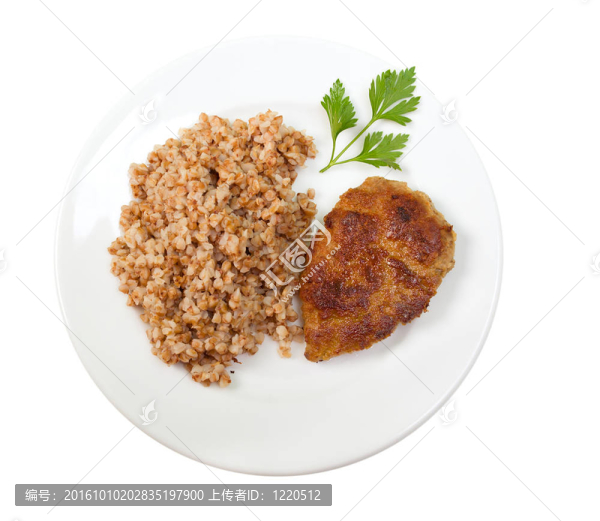 板上蕎麥排骨。