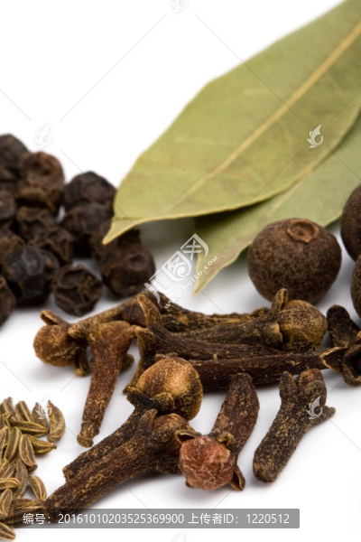 桂葉；丁香和黑胡椒