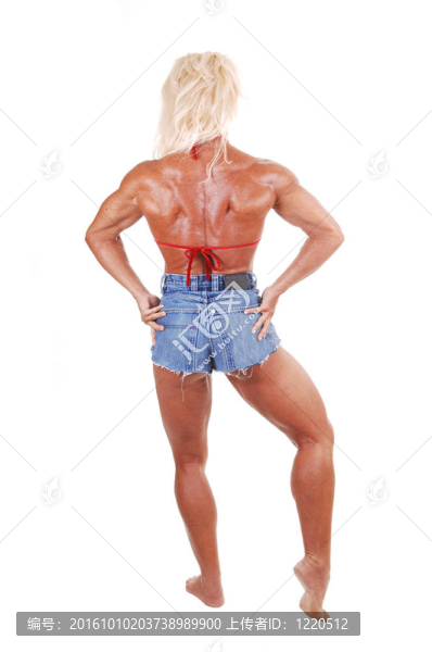 健美的女人。