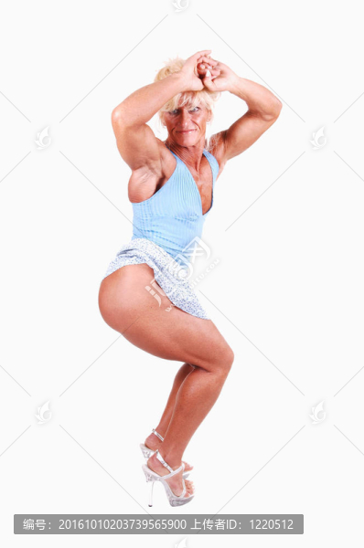 健美的女人。