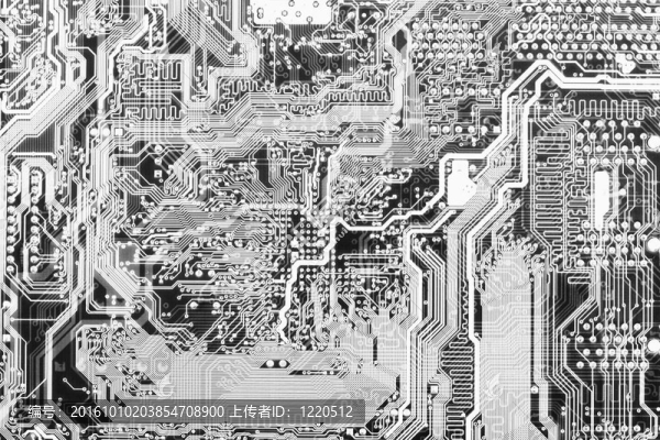 抽象單色電路背景