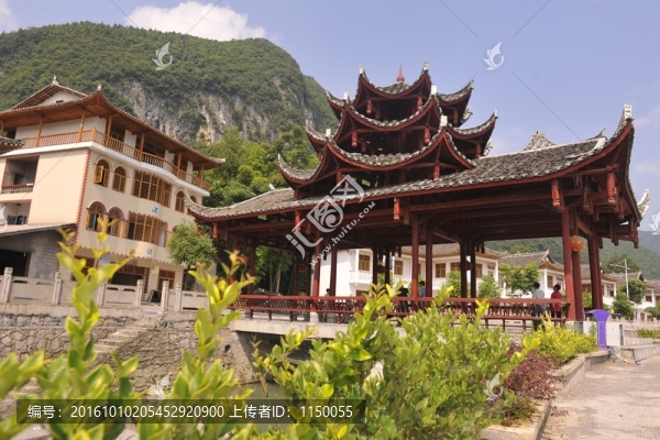 鄉(xiāng)村小鎮(zhèn)古民居風(fēng)雨橋