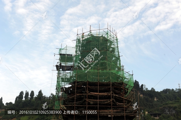 侗族鼓樓修建
