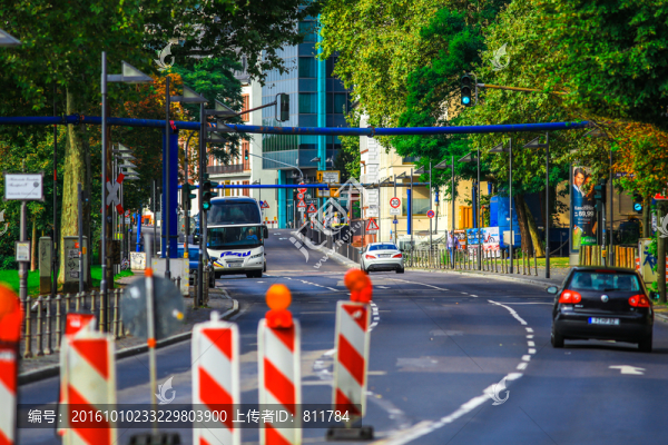 歐洲德國法蘭克福城市街道