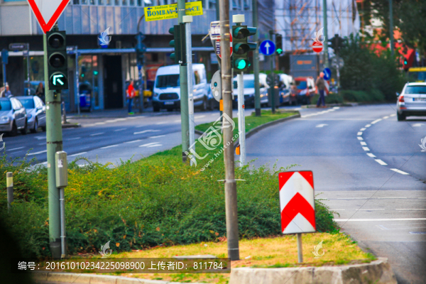 歐洲德國(guó)法蘭克福城市街道