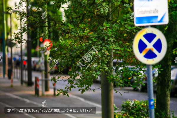 歐洲德國法蘭克福城市街道
