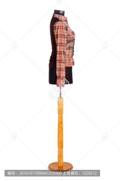 白色背景上的時尚夾克