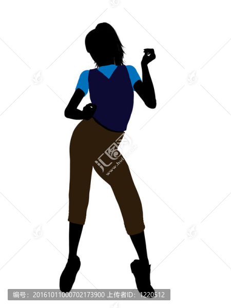 休閑女人插圖剪影
