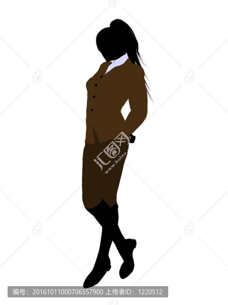 女性辦公業(yè)務(wù)剪影
