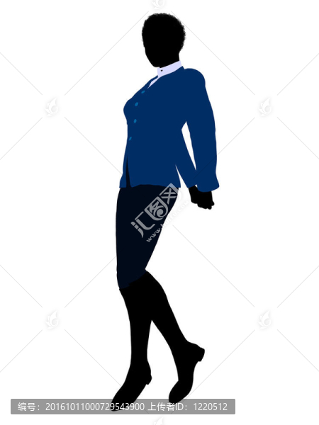 非洲裔女性商業(yè)插畫剪影