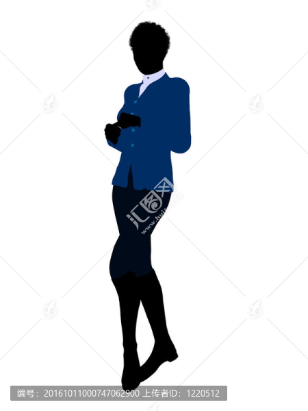 非洲裔女性商業(yè)插畫剪影