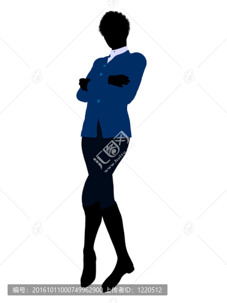 非洲裔女性商業(yè)插畫(huà)剪影