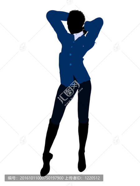 非洲裔女性商業(yè)插畫剪影