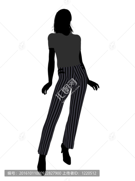 女性辦公室插圖剪影