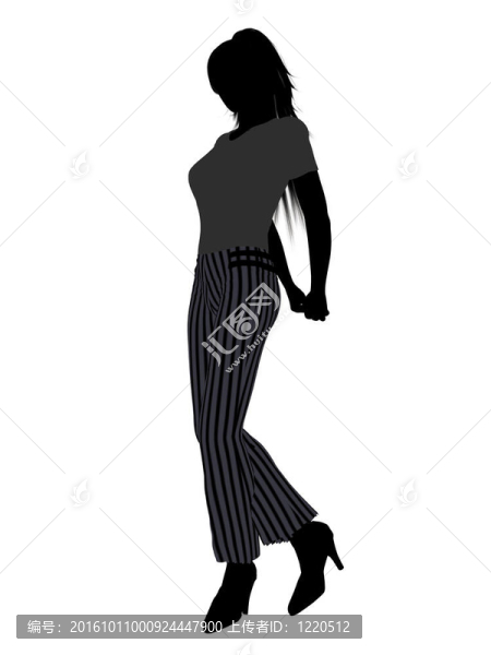 女性辦公室插圖剪影