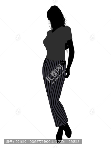 女性辦公室插圖剪影