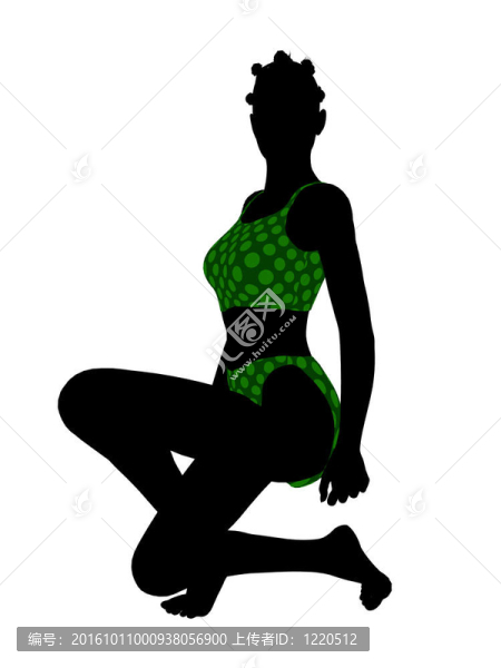 美國黑人女性泳裝剪影