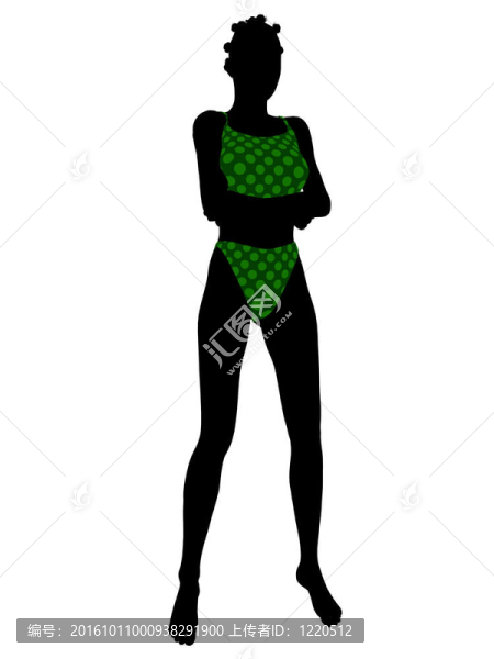 美國黑人女性泳裝剪影