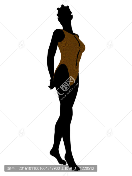 美國黑人女性泳裝剪影