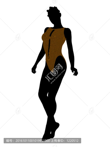 美國黑人女性泳裝剪影