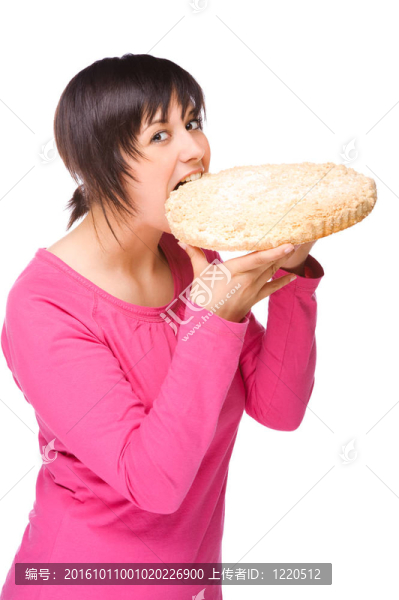 大蛋糕的女人