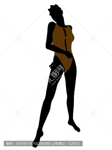 美國(guó)黑人女性泳裝剪影