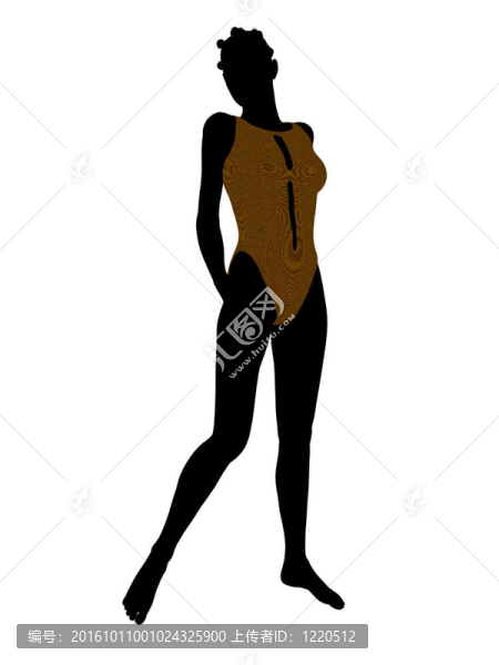 美國黑人女性泳裝剪影