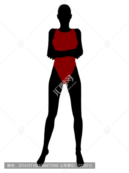 美國(guó)黑人女性泳裝剪影
