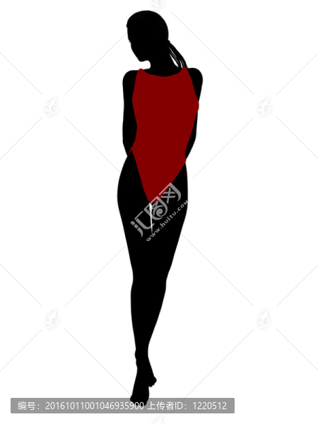 美國(guó)黑人女性泳裝剪影
