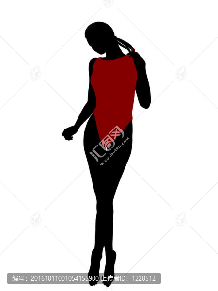 美國(guó)黑人女性泳裝剪影