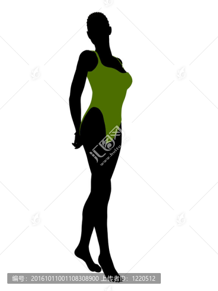 美國黑人女性泳裝剪影