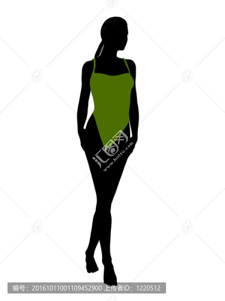 美國黑人女性泳裝剪影