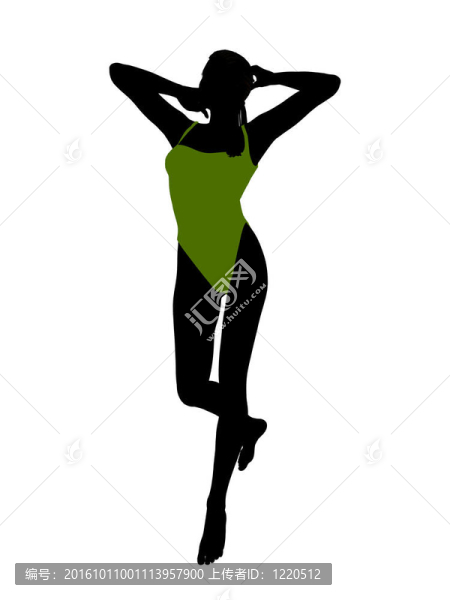 美國黑人女性泳裝剪影