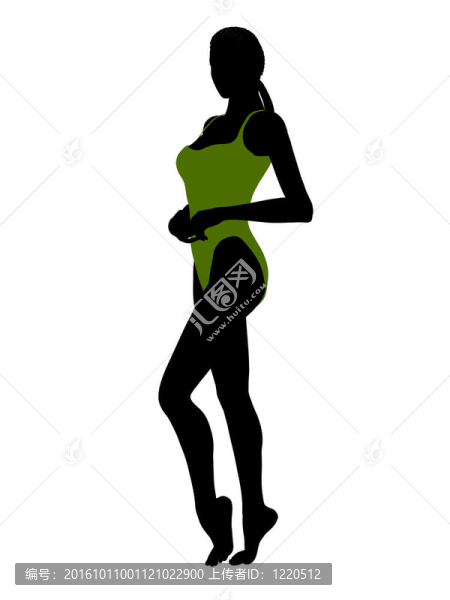 美國黑人女性泳裝剪影