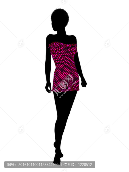 美國(guó)黑人女性泳裝剪影