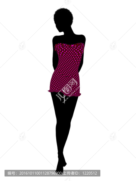 美國(guó)黑人女性泳裝剪影