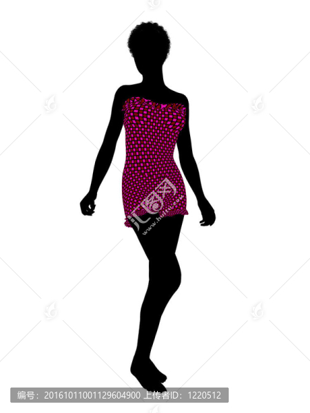 美國黑人女性泳裝剪影