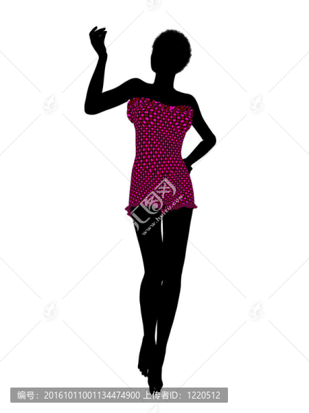 美國黑人女性泳裝剪影